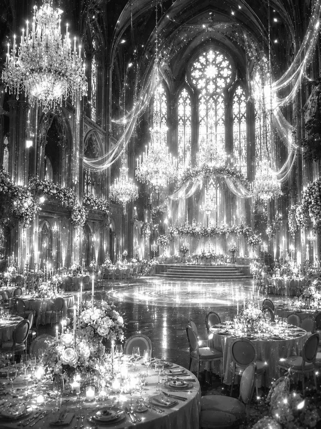 Wedding reception scene
