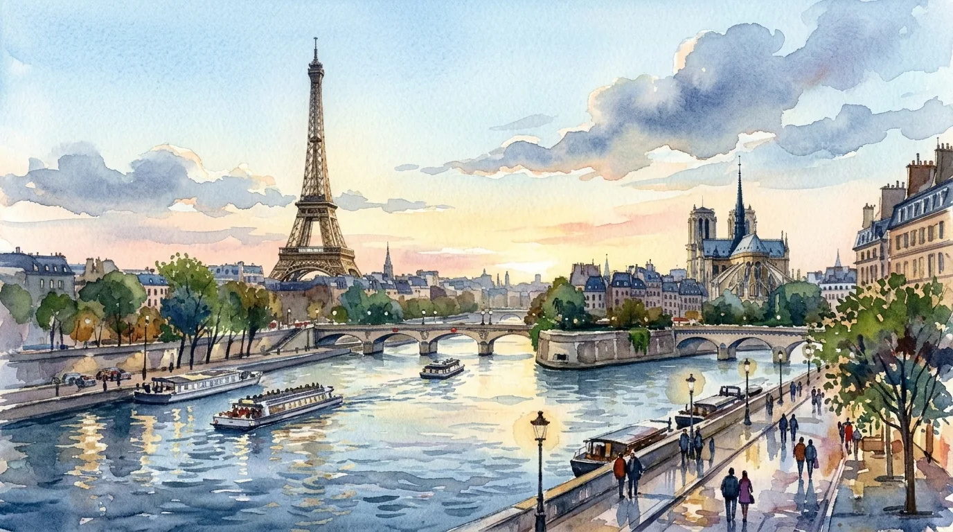 Paris in the morning