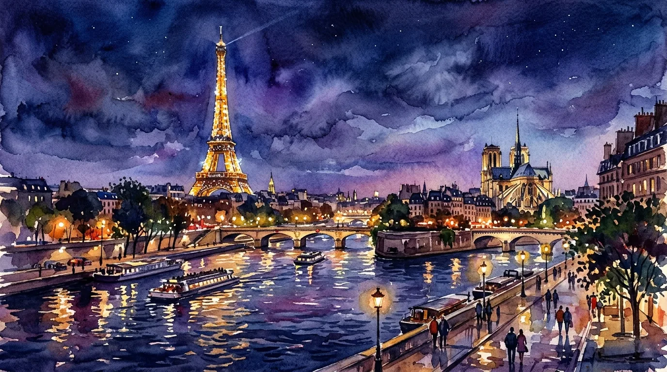 Paris at night